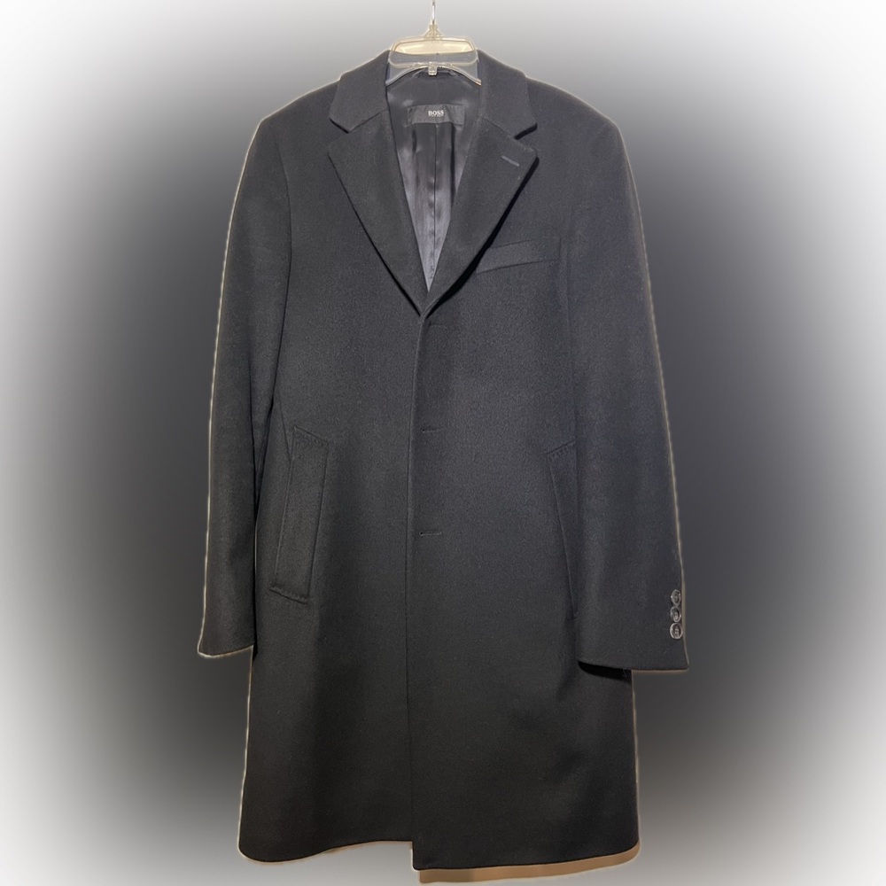 Hugo Boss Wool Coat - Nye2 - Slim Fit - 36R